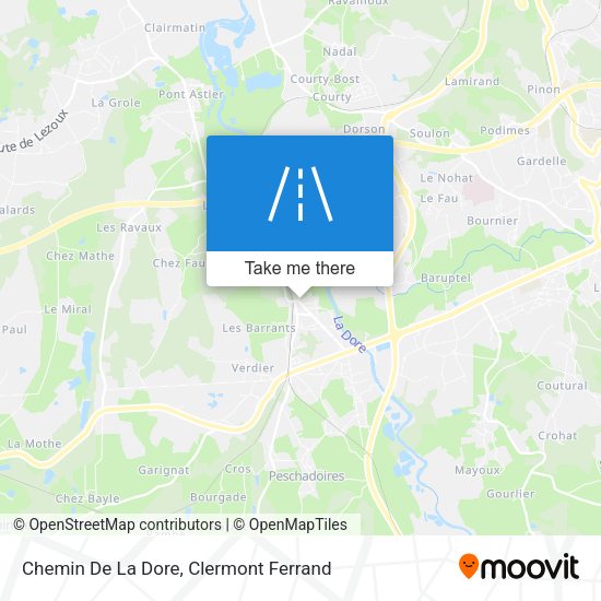 Chemin De La Dore map