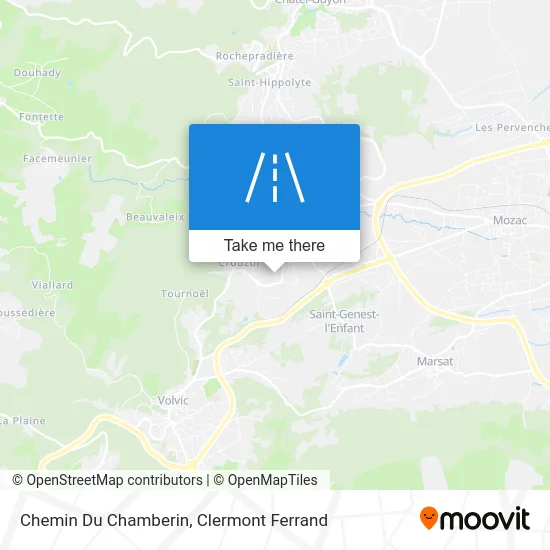 Chemin Du Chamberin map