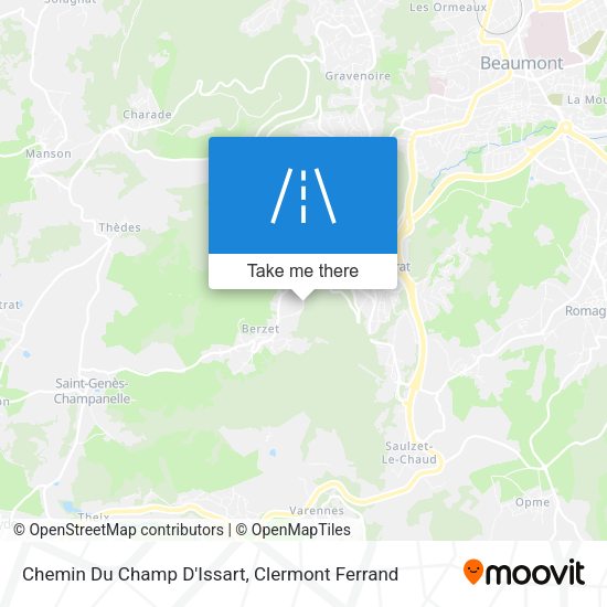 Chemin Du Champ D'Issart map