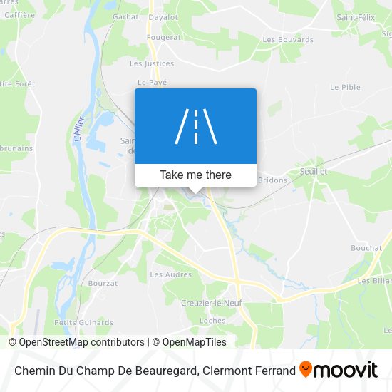 Chemin Du Champ De Beauregard map