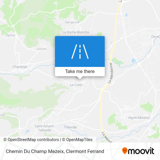 Chemin Du Champ Mezeix map