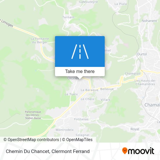 Chemin Du Chancet map