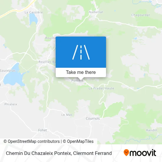 Chemin Du Chazaleix Ponteix map