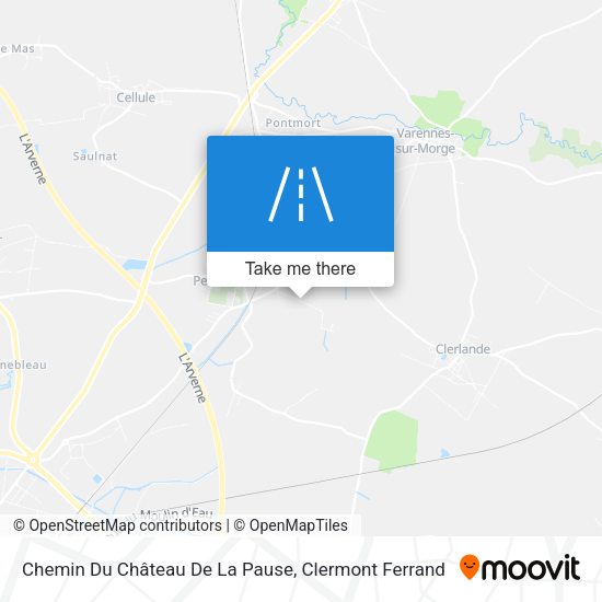Chemin Du Château De La Pause map