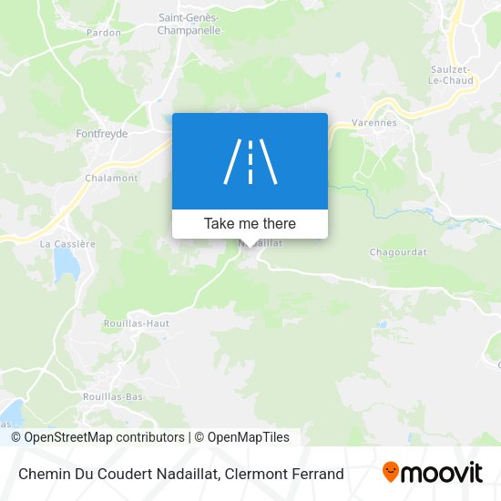 Chemin Du Coudert Nadaillat map