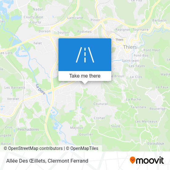 Allée Des Œillets map