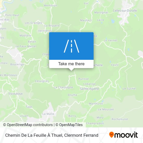 Chemin De La Feuille À Thuel map
