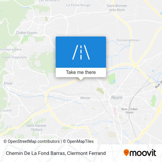 Chemin De La Fond Barras map