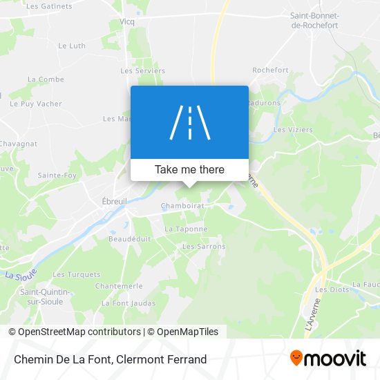 Chemin De La Font map