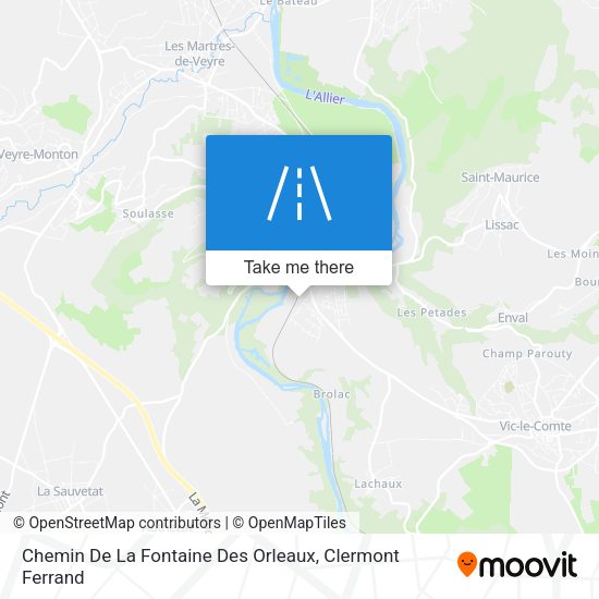 Chemin De La Fontaine Des Orleaux map