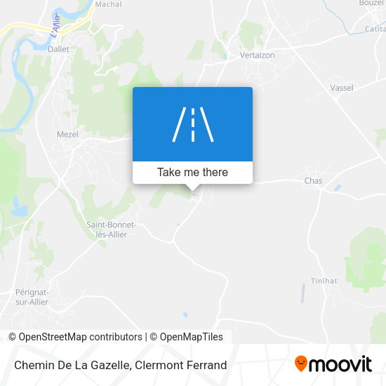 Chemin De La Gazelle map