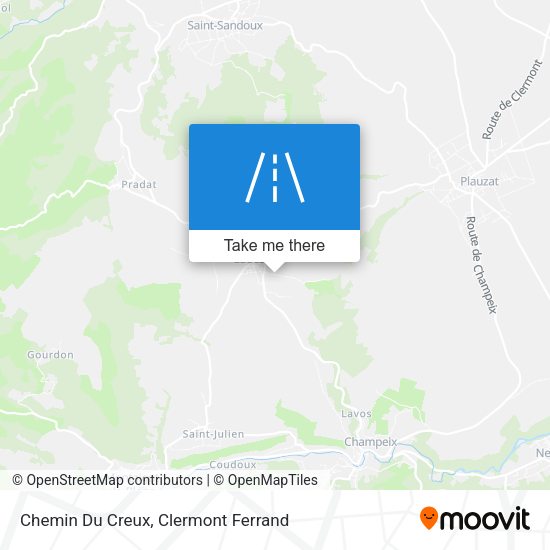 Chemin Du Creux map