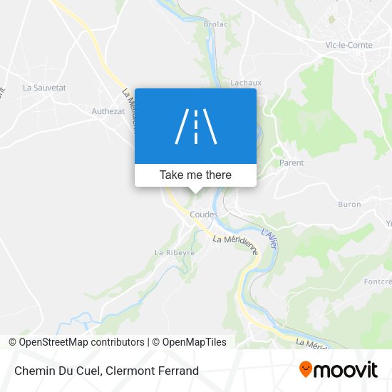 Chemin Du Cuel map