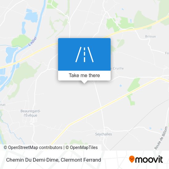 Chemin Du Demi-Dime map