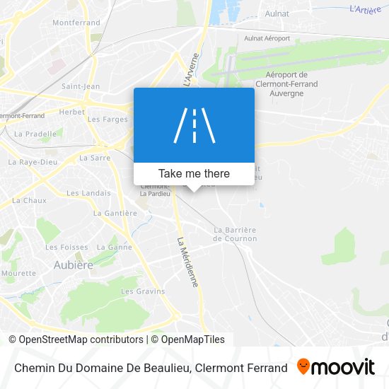 Chemin Du Domaine De Beaulieu map