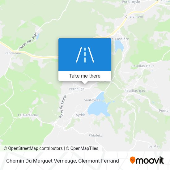 Chemin Du Marguet Verneuge map