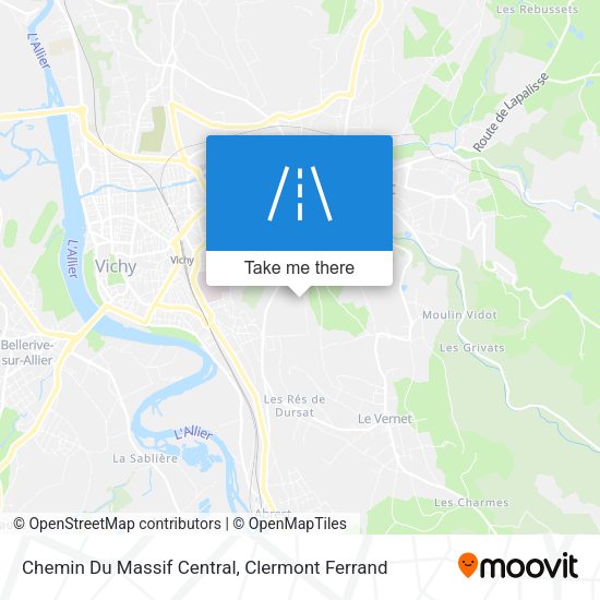 Chemin Du Massif Central map