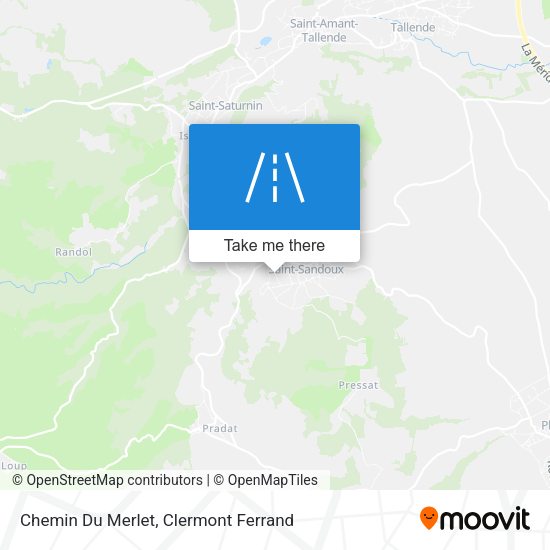 Chemin Du Merlet map