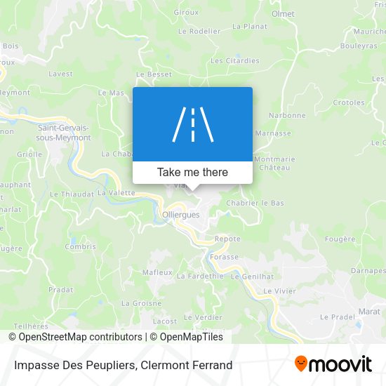 Impasse Des Peupliers map