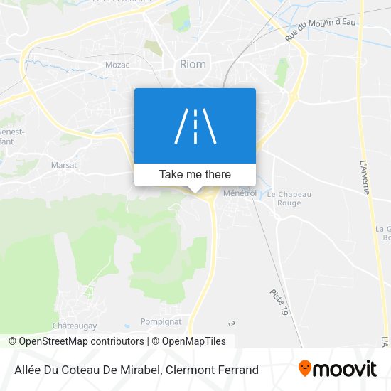 Allée Du Coteau De Mirabel map
