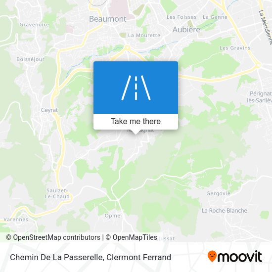 Chemin De La Passerelle map
