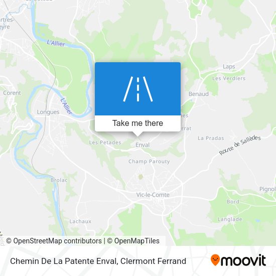 Chemin De La Patente Enval map