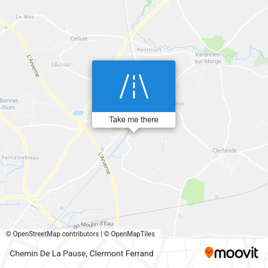 Chemin De La Pause map