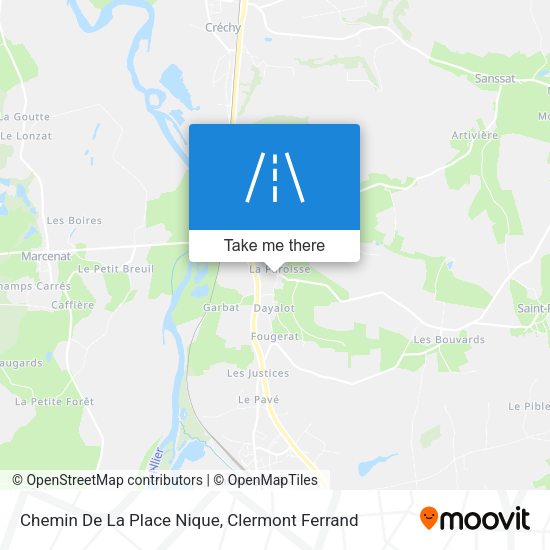 Chemin De La Place Nique map