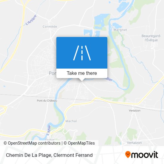 Chemin De La Plage map