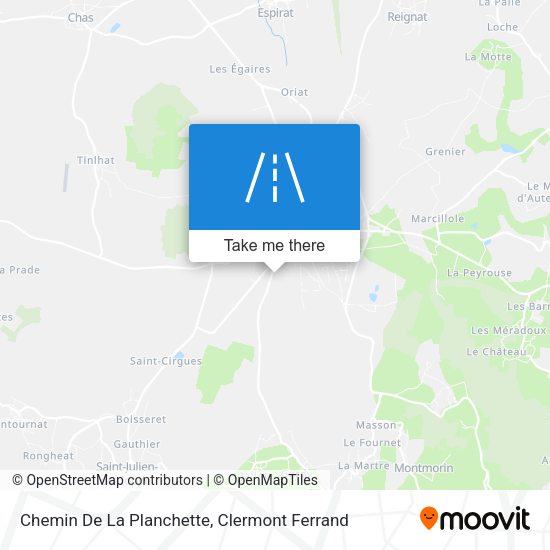 Chemin De La Planchette map