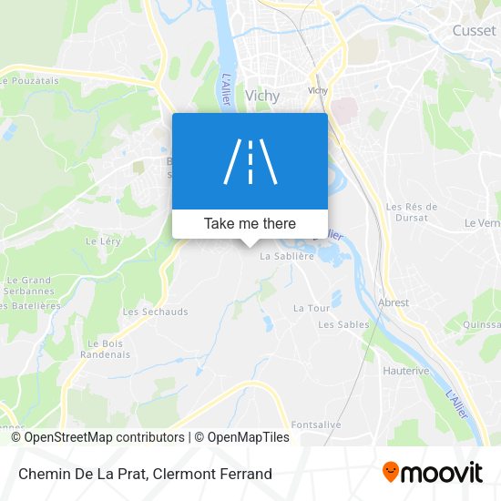 Chemin De La Prat map