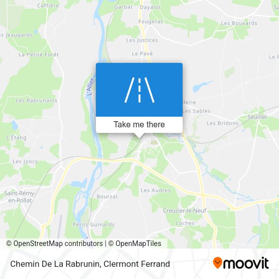 Chemin De La Rabrunin map