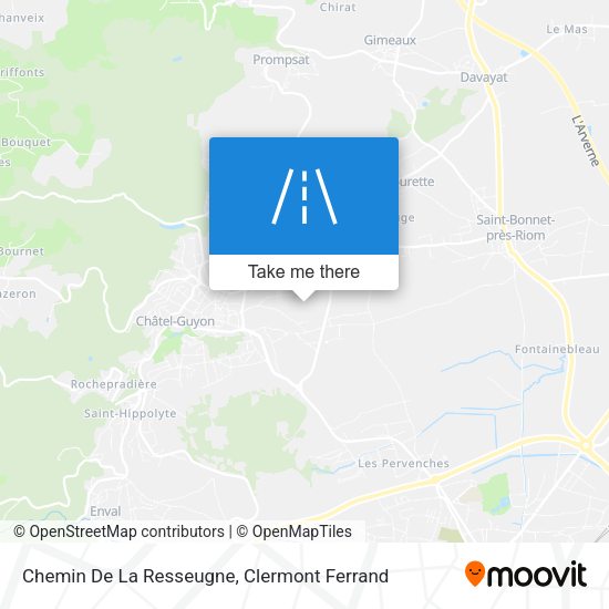 Chemin De La Resseugne map