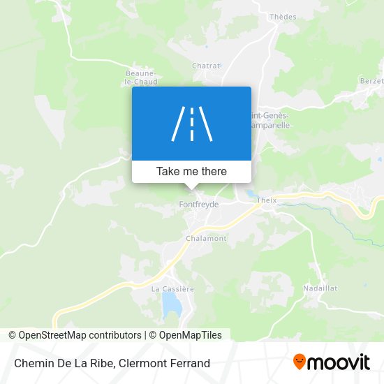 Chemin De La Ribe map