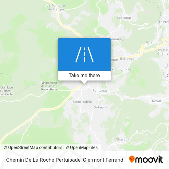 Chemin De La Roche Pertuisade map