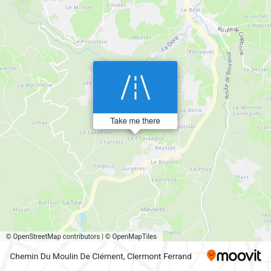 Chemin Du Moulin De Clément map