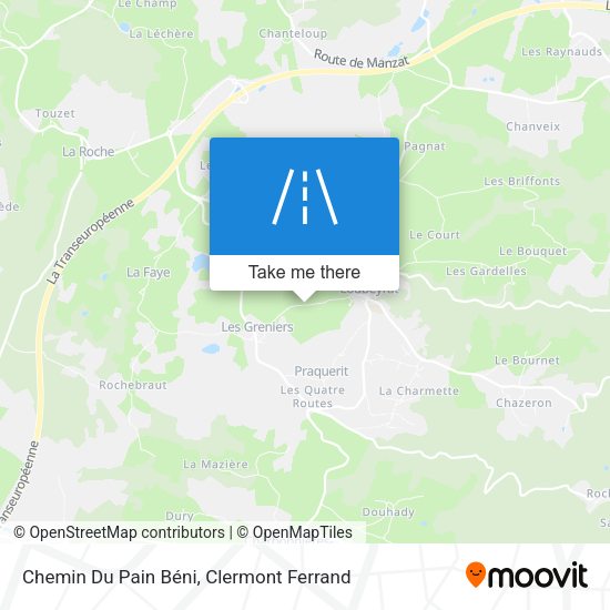 Chemin Du Pain Béni map