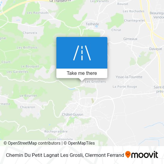 Chemin Du Petit Lagnat Les Grosli map