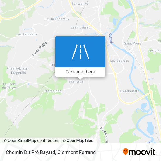 Chemin Du Pré Bayard map