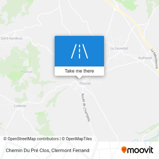 Chemin Du Pré Clos map
