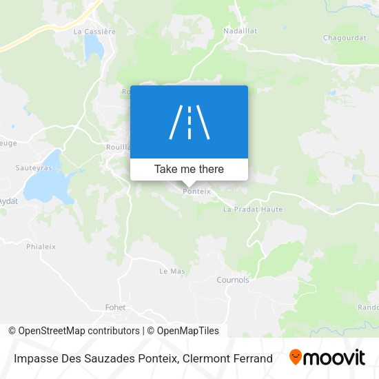 Impasse Des Sauzades Ponteix map
