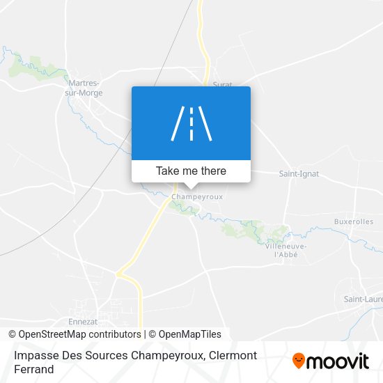 Impasse Des Sources Champeyroux map