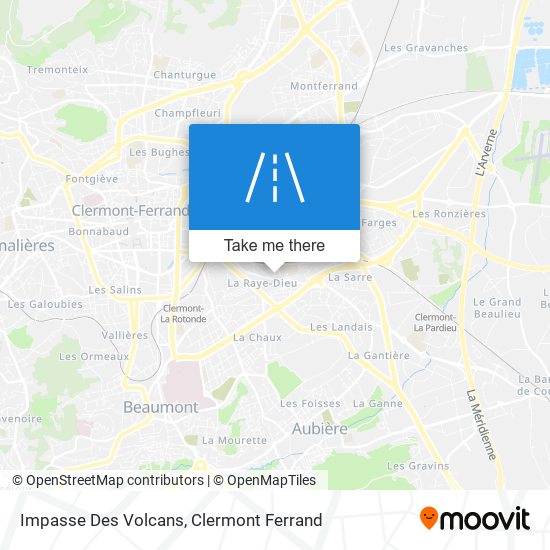 Mapa Impasse Des Volcans