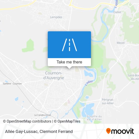 Allée Gay-Lussac map