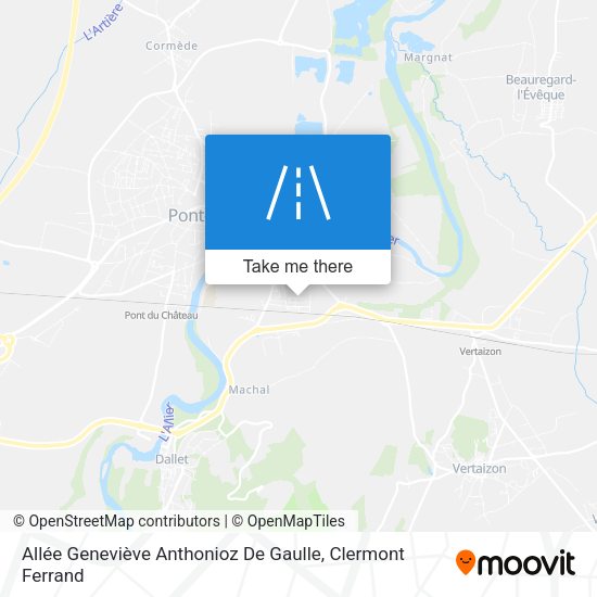 Allée Geneviève Anthonioz De Gaulle map