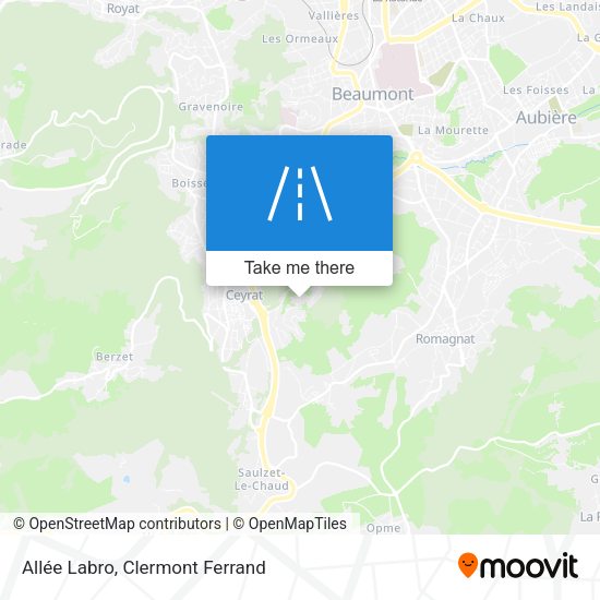 Allée Labro map