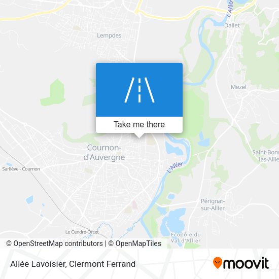 Allée Lavoisier map