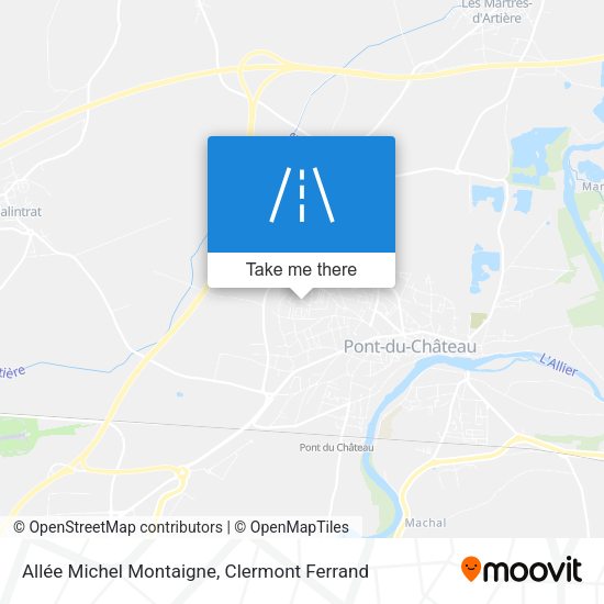 Allée Michel Montaigne map