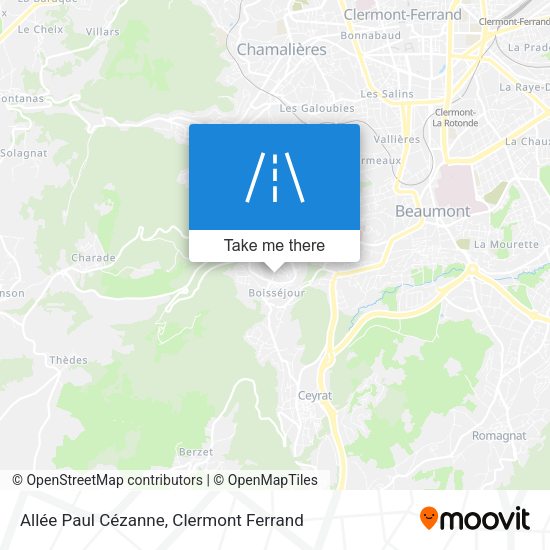 Allée Paul Cézanne map