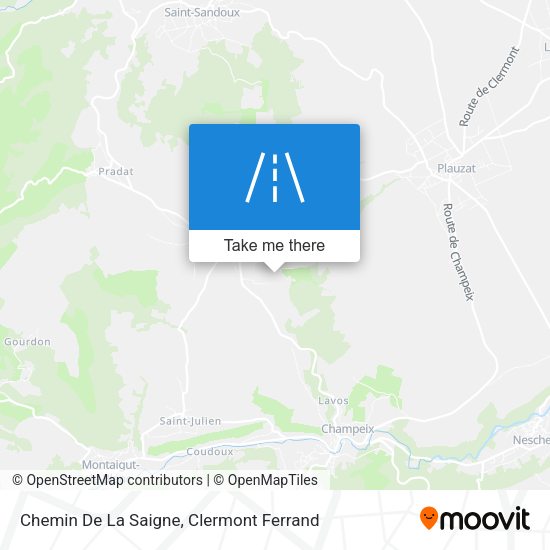 Chemin De La Saigne map